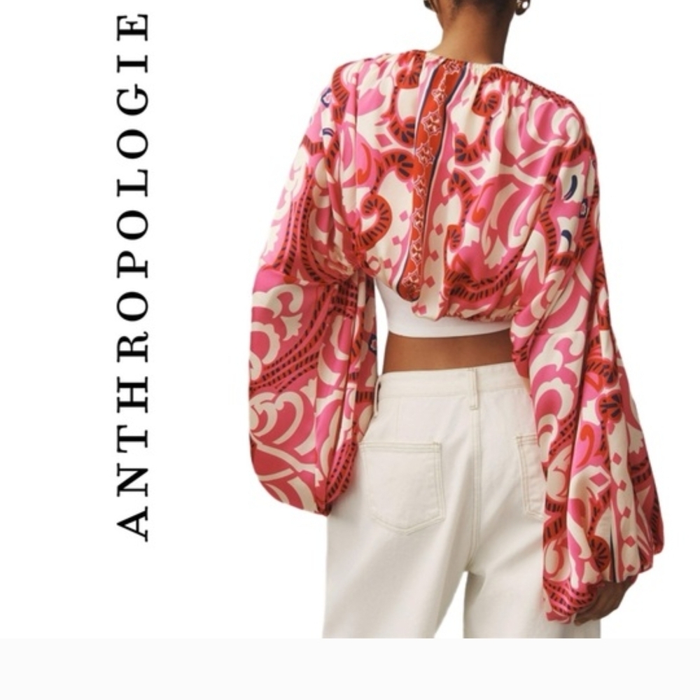 Vibrant Pink Patterned Women's Shrug - Picture 6 of 6